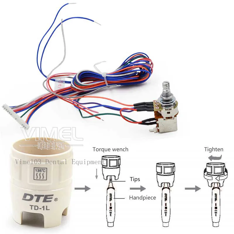 Ультразвуковой скалер Woodpecker DTE Dental V3 со светильник кой встроенный для