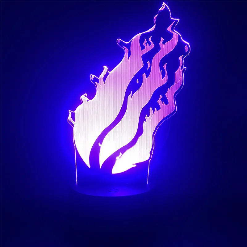 

Anime Fairy Tail Dragon Flame Logo LED Night Light for Children Colorful LEED Bedoom Bedside Decorative Lamp Xmas Gifts Toys