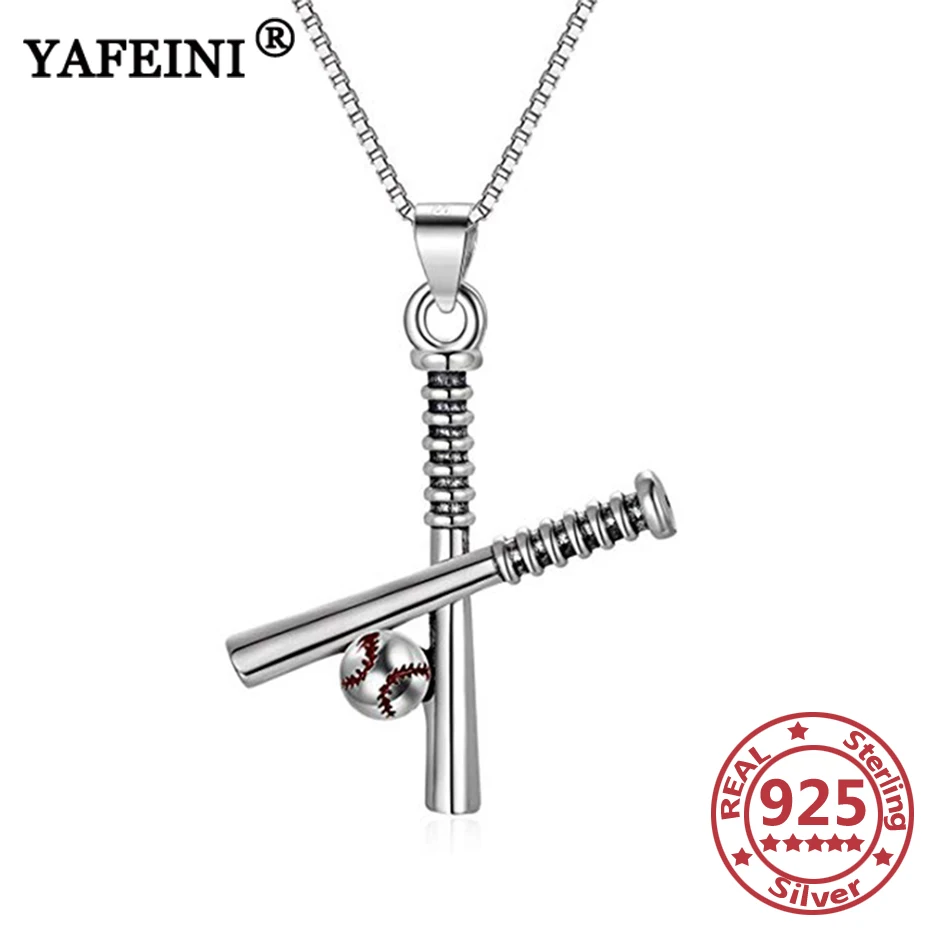 

YFN 925 Sterling Silver Baseball Letter X Pendant Necklace Silver Chain Women 925 Jewelry Valentine's Day Gift Mother's Day Gift