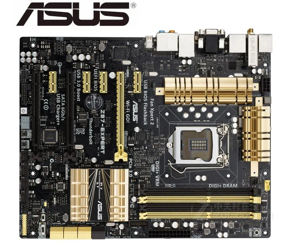 Billig Mainboard Asus Z87-EXPERT VERWENDET Desktop Motherboard LGA 1150 DDR3 SATA3 USB 3,0 ATX