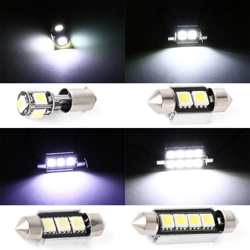 

23Pcs Universal LED T10 5050 Car Light Bulb Interior Dome Trunk License Plate Lamps Kit White For Bmw X5 E53 2000-2006 LED Lamps