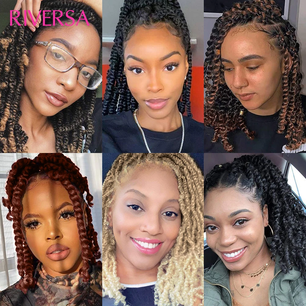 

Passion Twist Hair Pre looped Crochet Hair Synthetic Braiding Hair Extensions Dreadlocks Fluffy Spring Twist Crochet Braids Hair