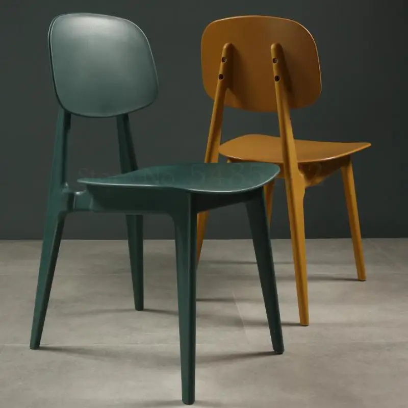 Скандинавский Маленький стул для взрослых пластиковый компактный домашний