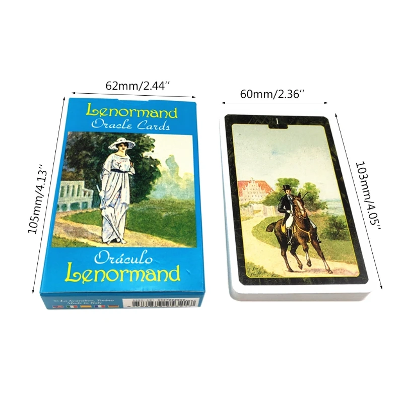 

Lenormand Oracle Cards English Version Tarots 44-Card Deck Divination Fate Board Game Family Party