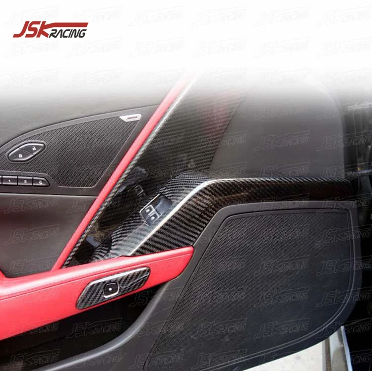 2014 2017 крышки для ручек из углеродного волокна CORVETTE C7(JSKCLC714017)|handle cover|handlehandle carbon |