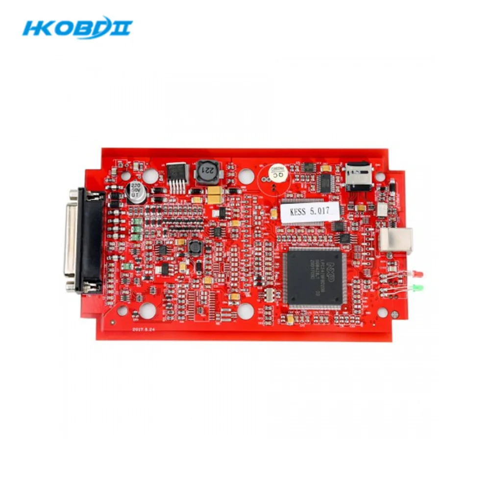 Красная печатная плата Kess V2 V5.017 SW V2.47 европейская онлайн версия Plus Ktag 7 020 V2.25