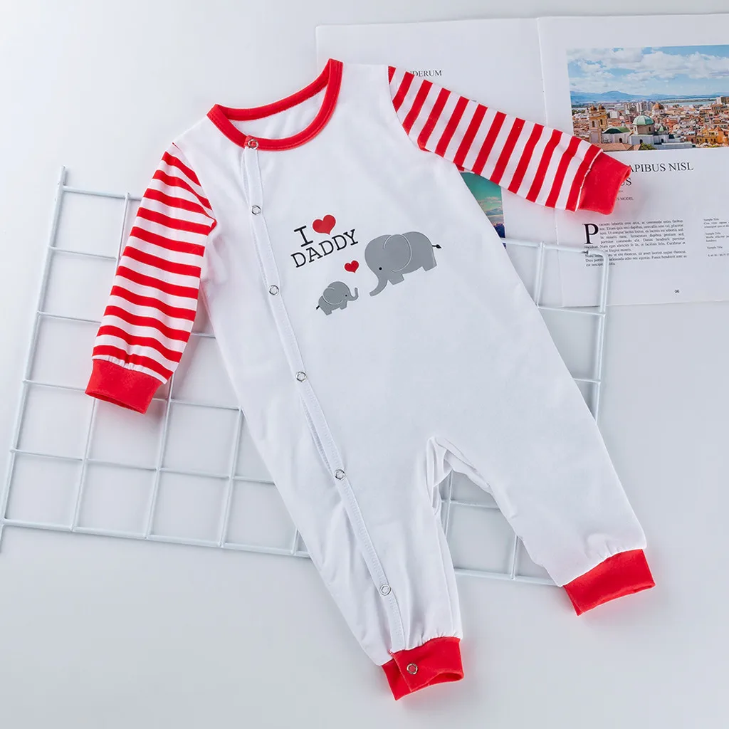 Пижама детская с длинным рукавом круглым вырезом и принтом