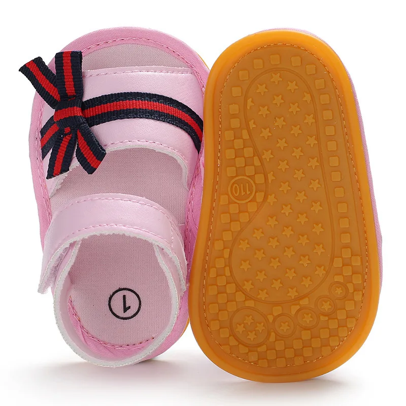 Новые сандалии для маленьких девочек милые розовые повседневные из мягкого