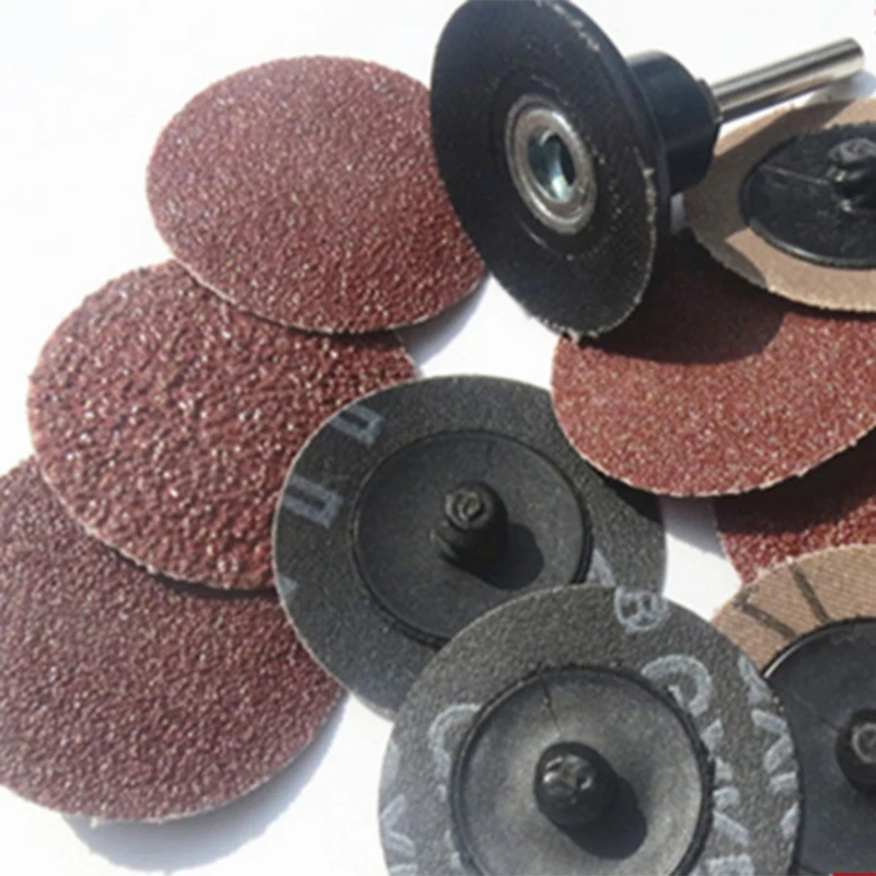 

100Pcs Sanding Disc for Roloc 50Mm 40 60 80 120 Grit Sander Paper Disk Grinding Wheel Abrasive Rotary Tools Accessories