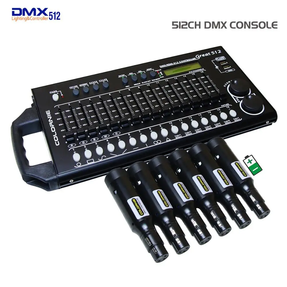 RDM DMX512 контроллер 2 4G беспроводной DMX Dfi передатчик Xlr консоль со сценическим