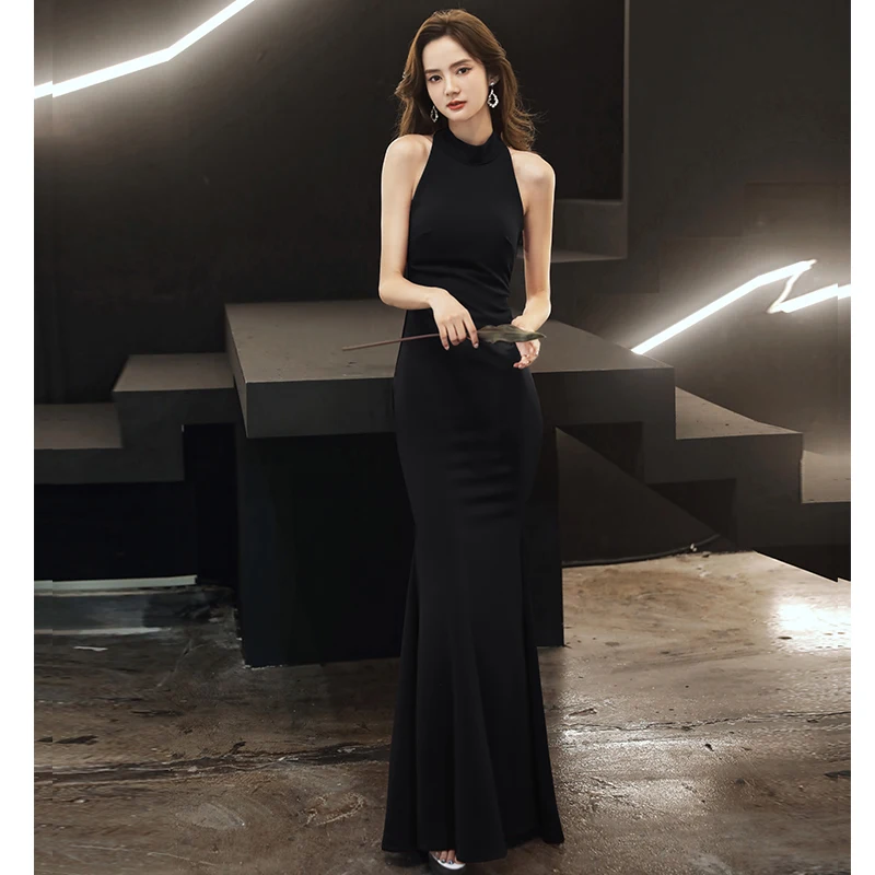 

Women's formal prom evening dress mermaid long sleeve chiffon long wedding party dress Plus size Ceremony Cocktail Dresses