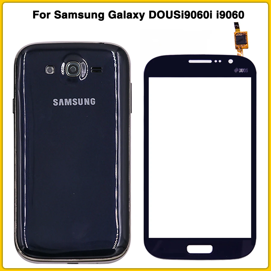 i9060 чехол с полным корпусом для samsung Galaxy Grand Neo Plus i9060 i9060i Задняя крышка батареи+ средняя рамка+ сенсорный экран