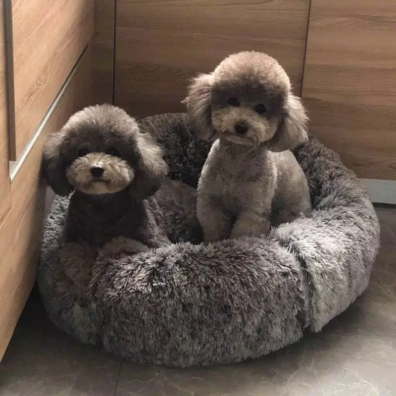 

Soft Cat Dog Pets Bed Round Washable Long Plush Dog Kennel Cat House Velvet Mats Sofa For Dog Chihuahua Dog Basket Pet cat Bed