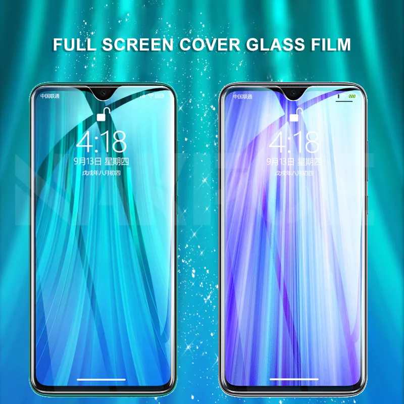 9D Tempered Glass For Xiaomi Redmi 8 8A 7 7A K30 Screen Protector Redmi Note 9S 8 8T 7 9 Pro Max Safety Protective Glass Film