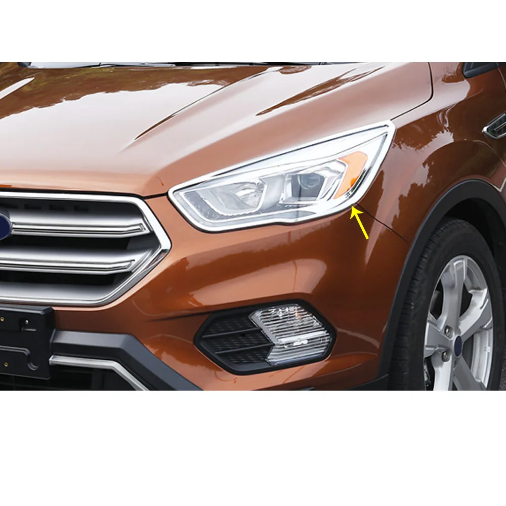 Передняя Крышка для автомобиля светильник рамка лампы ручка ABS хромированная