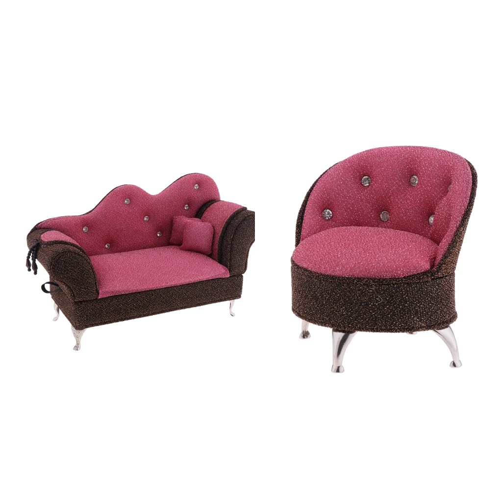 Набор мебели для кукольного домика 2 шт. 1/6 | Аксессуары кукольных домиков