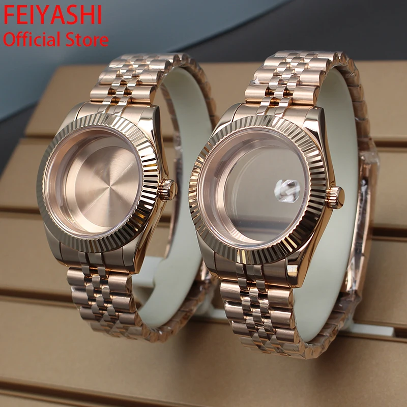

36mm 40mm Rose Gold Case Bracelet Watch Strap oyster perpetual day date Sapphire Crystal nh35 nh36 Miyota 8215 Movement Dial