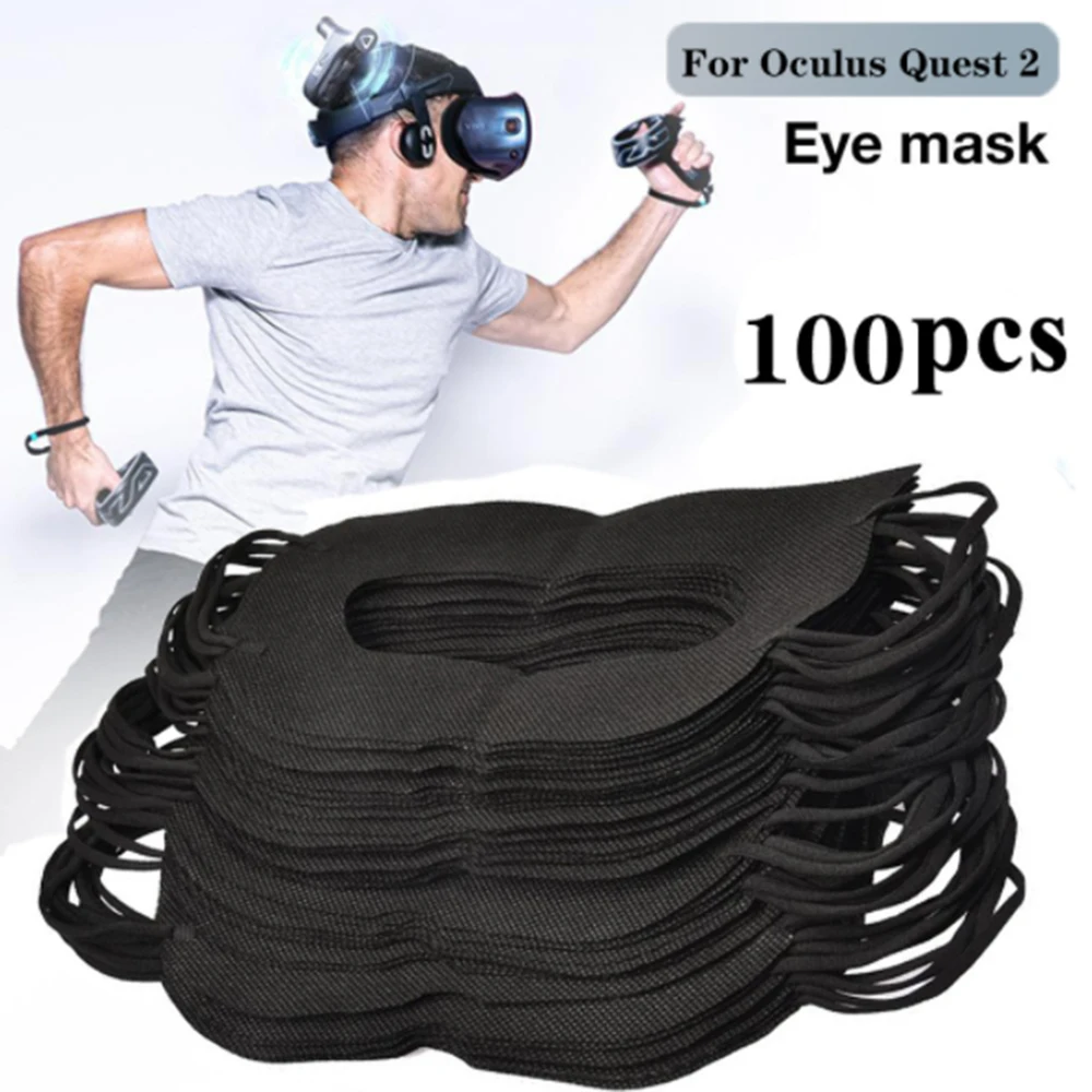 

VR Eye Mask Disposable Eye Mask for Oculus Quest 2 3D Virtual Reality Glasses Sweat-Absorbent Face Protection