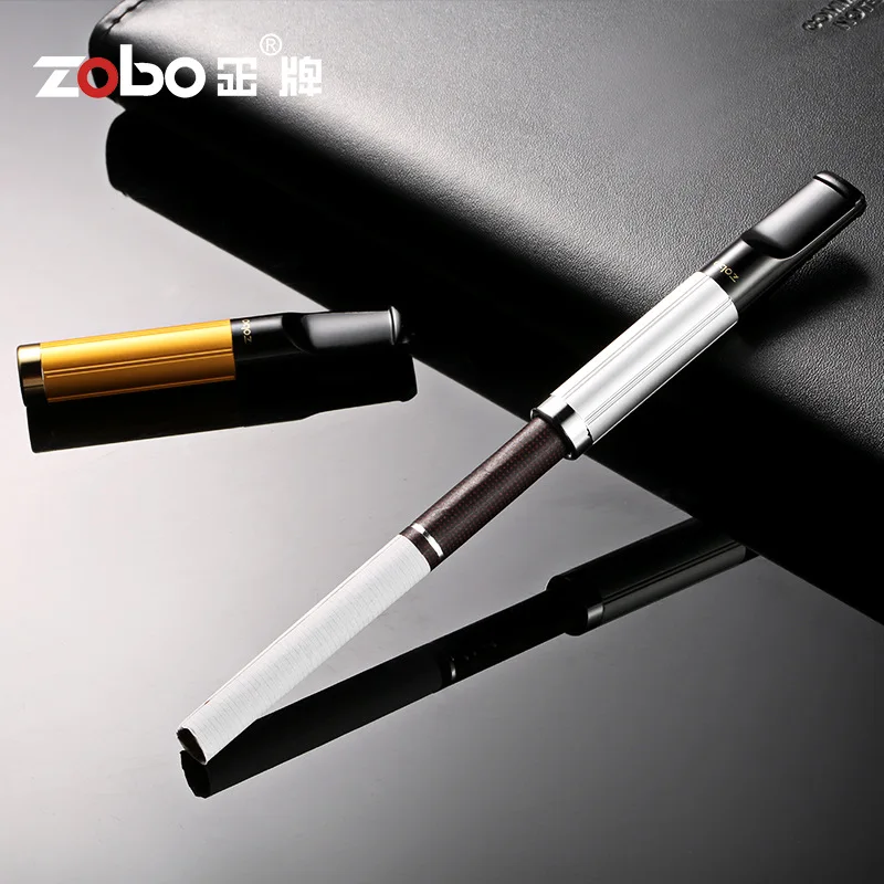 

ZOBO Replaceable Cigarette Tar Filter Cigarette Holder with 3-layer Filter for 5/8mm Cigarettes Smoking Accessory for Men Women