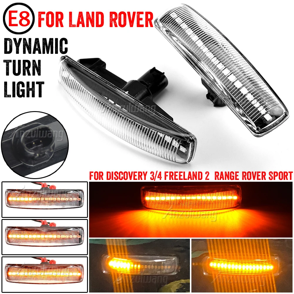 

Dynamic Blinker LED Side Marker Turn Signal Light For Rover Sport L320 Land Rover LR2 Freelander 2 L359 LR3 LR4 Discovery L319