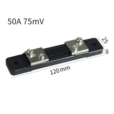 50A 75MV 1 шт. FL-2 10/15/20/30/40/5060/75/100/150/200/250/300/400A 75MV DC Токовый Шунт резисторная панель для цифровой амперметр измерительный прибор класс омметра 0 Токовый Шунт резистор - Цвет: 50A 75MV