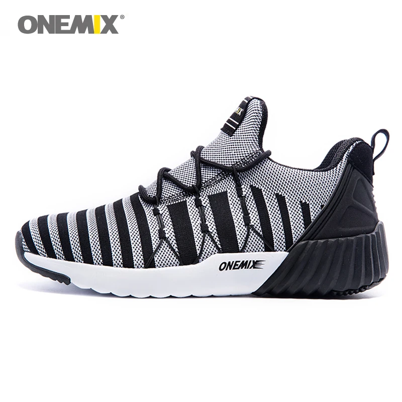 ONEMIX мужские спортивная обувь для мужчин высокие кроссовки Тканые спортивные