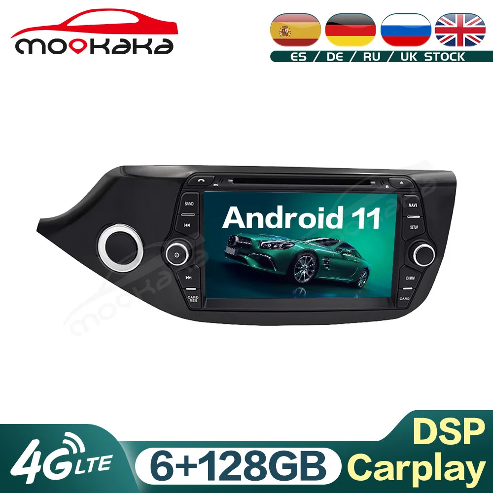 

For KIA CEED 2013 - 2016 Android 11 6G+128GB Car Multimedia Player Auto Radio GPS Navigation Audio Stereo Head Unit Carplay DSP