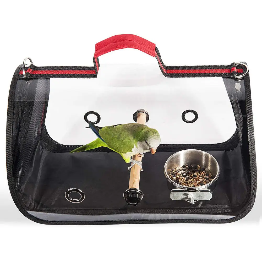 Клятва Портативный прозрачный клетка для птиц легкий PVC из дышащего материала