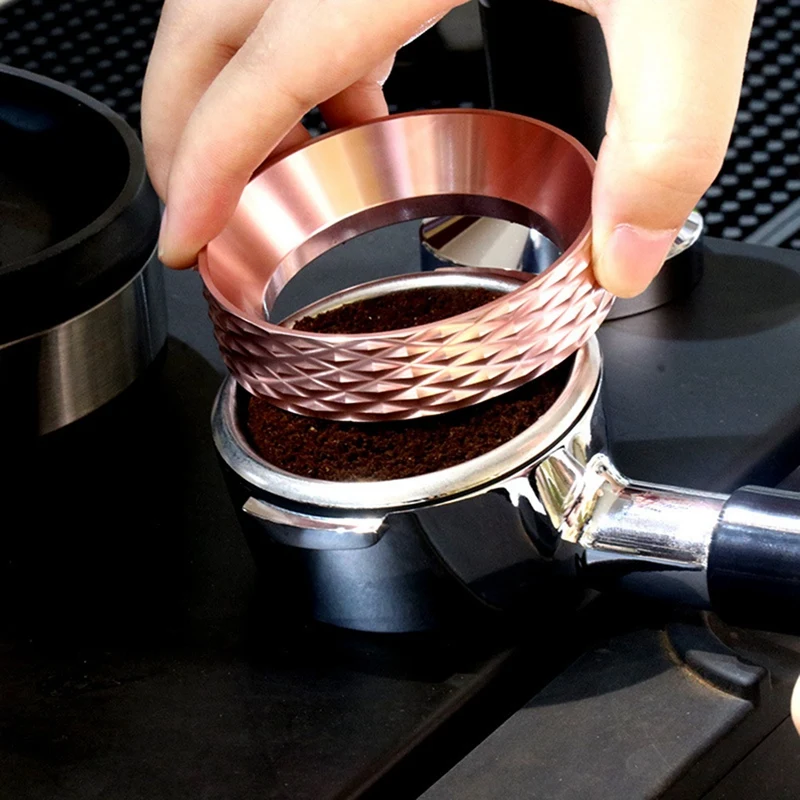 

Aluminum Intelligent Dosing Ring Magnetic Brewing Bowl Coffee Powder for Espresso Barista Funnel Portafilter Accessories