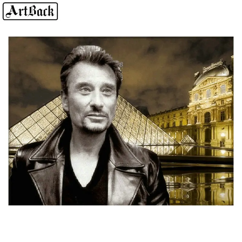 Полная квадратная/круглая Алмазная картина 5d с изображением Джони Холлидей Лувр