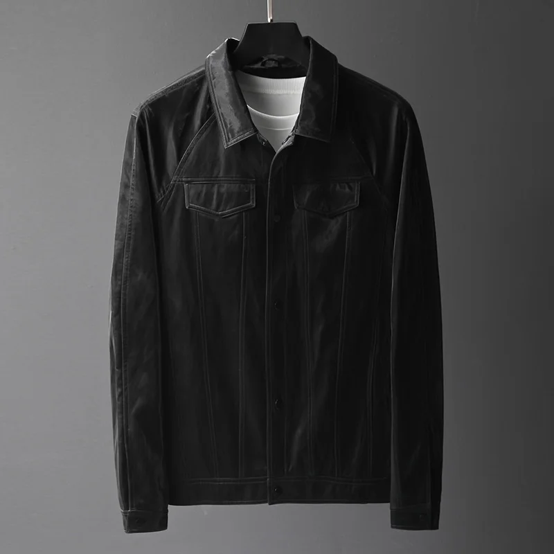Мотоциклетная куртка из ПУ 2019 Модные мужские кожаные куртки осень новый мужской