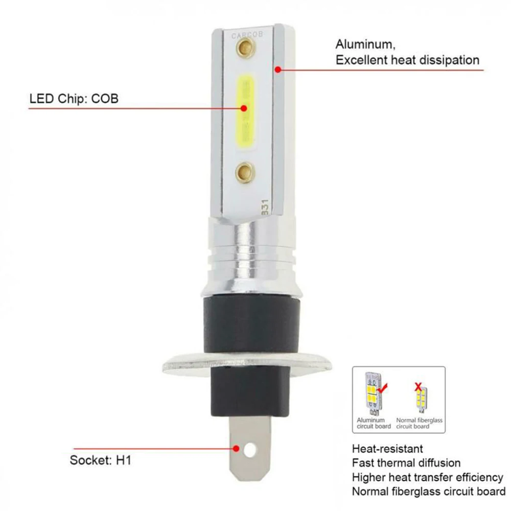 DRL светодиодный фар Hi/короче спереди и длиннее сзади) луч Замена 2 шт.