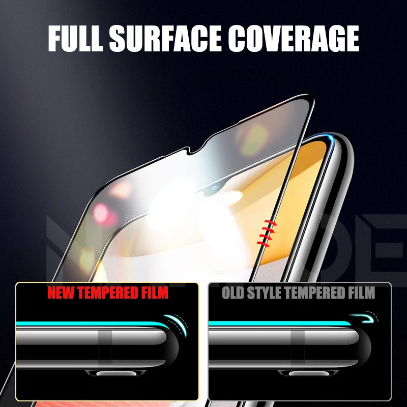 9D Protective Glass On For Samsung Galaxy A02 A12 A32 A42 A52 A72 F41 F62 M02 M12 Tempered Glass Samsung A01 A51 A71 Screen Film