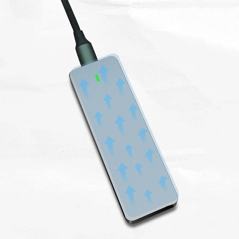 

M.2 NVME Aluminium Alloy to TypeC USB3.1 Gen2 Mobile HDD Box Solid State Drive Shell with RTL9210 Main Control O21 20 Dropship