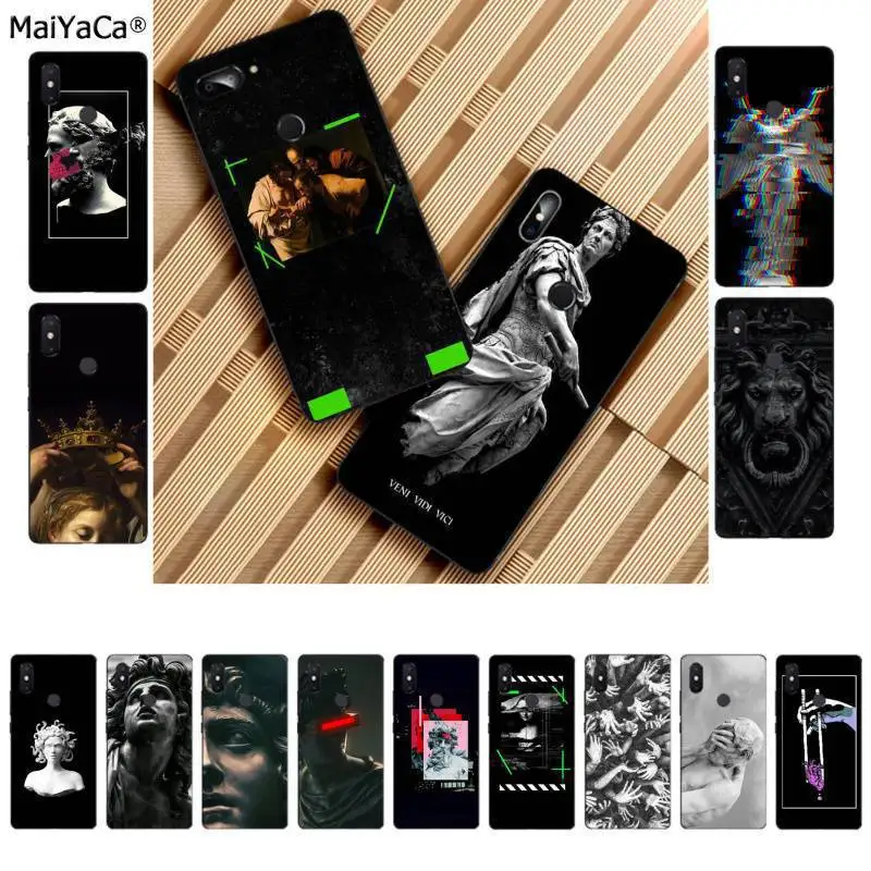MaiYaCa Мона Лиза искусство Дэвид ТПУ мягкий силиконовый черный чехол для телефона