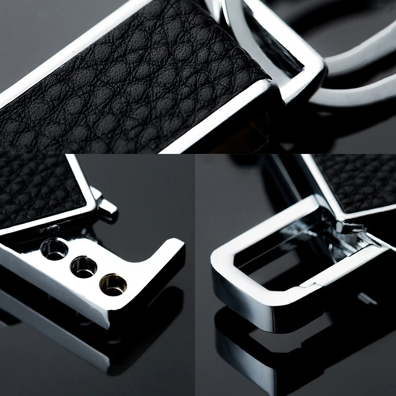 Автомобильный кожаный брелок для ключей с логотипом Mercedes BMW Audi Ford KIA Suzuki Volvo Renault