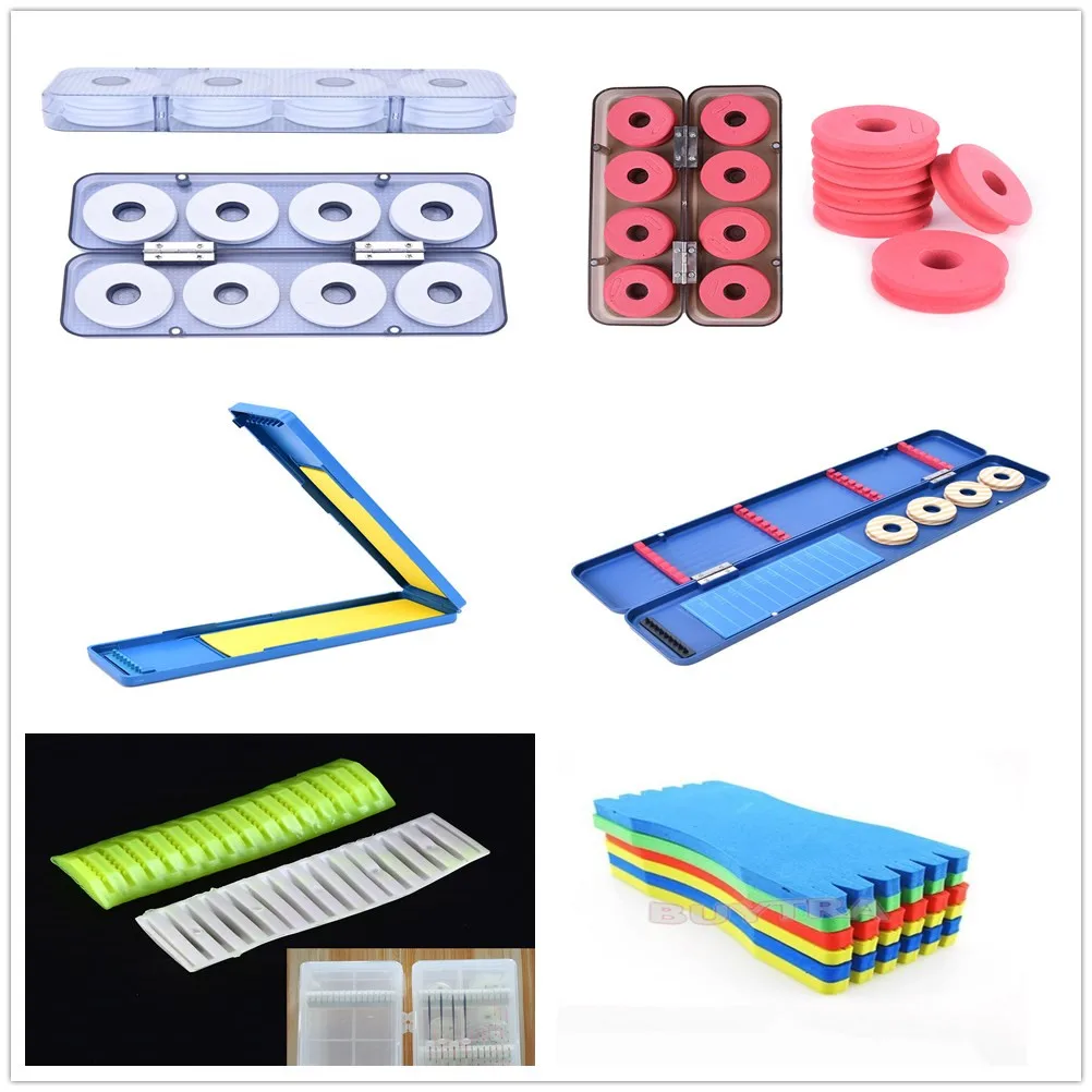 

Foam Winding Board Fishing Mainline Box Fishing Line Shaft Bobbin Spool Tackle Box Accessories