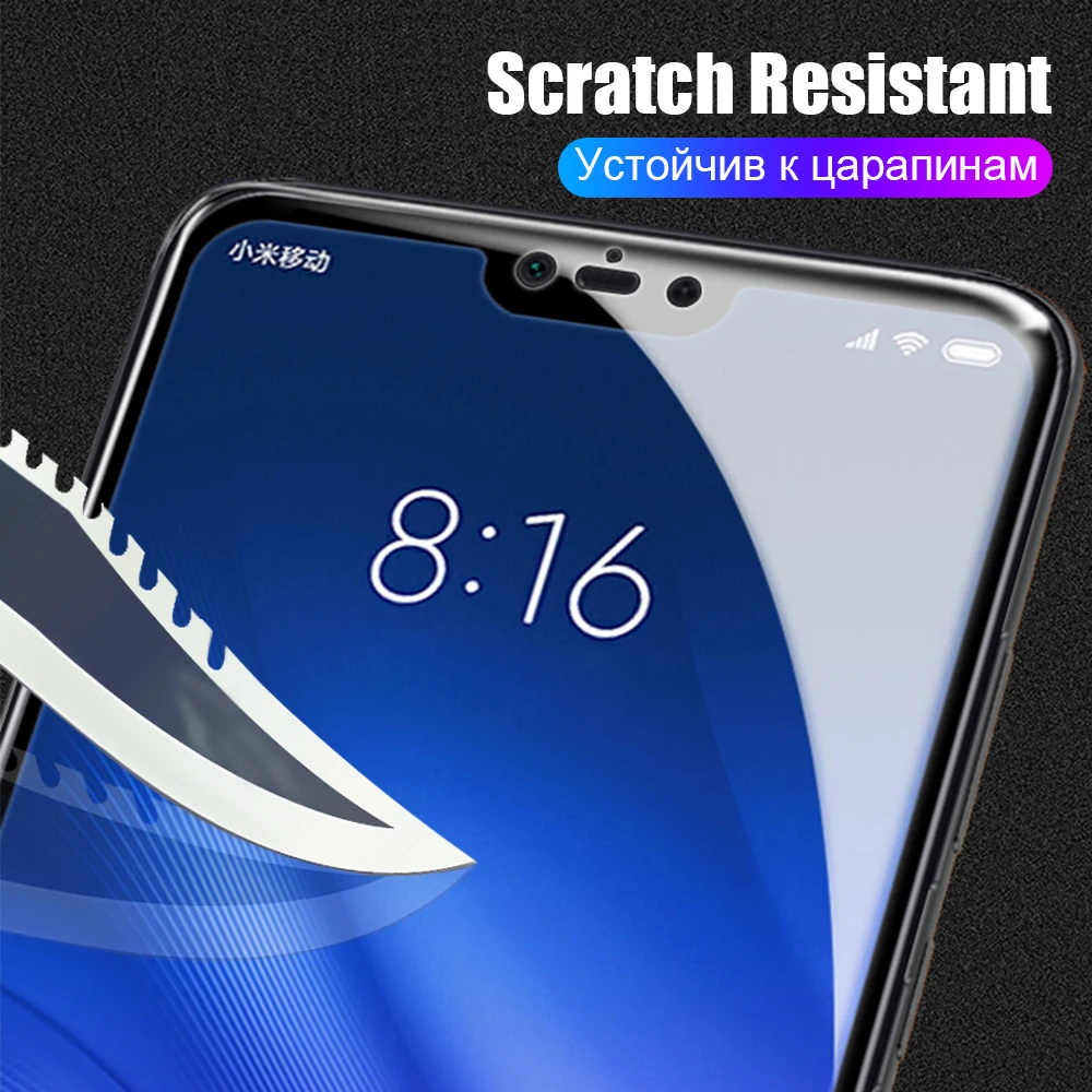 Новое 9D полное покрытие из закаленного стекла для Xiaomi Redmi Note 7 5 6 Pro защитное стекло