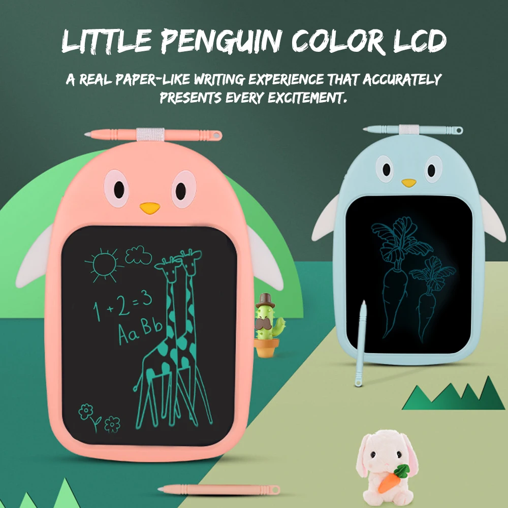 

8,5 дюймов ЖК-дисплей цветной экран Kawaii Мультфильм Письмо TabletDigital Рисование Pad почерк доска сообщений образовательная головоломка
