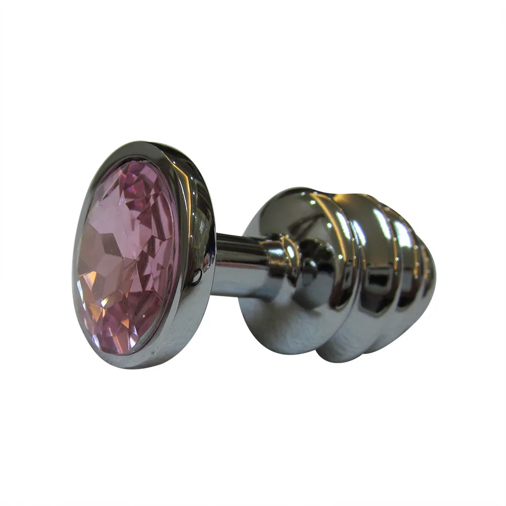 Эротические игрушки Berg Crystal серебристый цвет металлический задний двор анальная