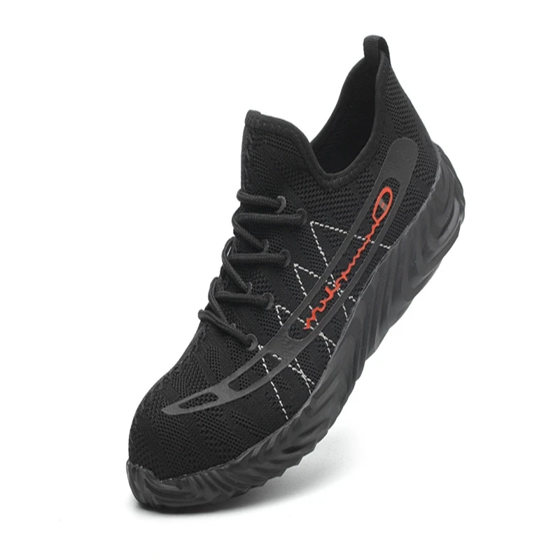 Мужская Рабочая обувь со стальным носком Повседневные Дышащие уличные кроссовки