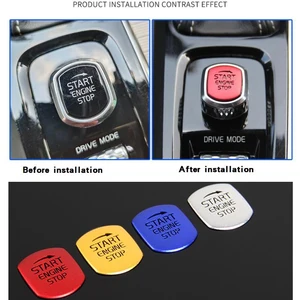 Декоративные наклейки, для кнопки запуска и остановки двигателя, для VOLVO XC60, S90, S60, XC90, V60, V90, 2015 -2020