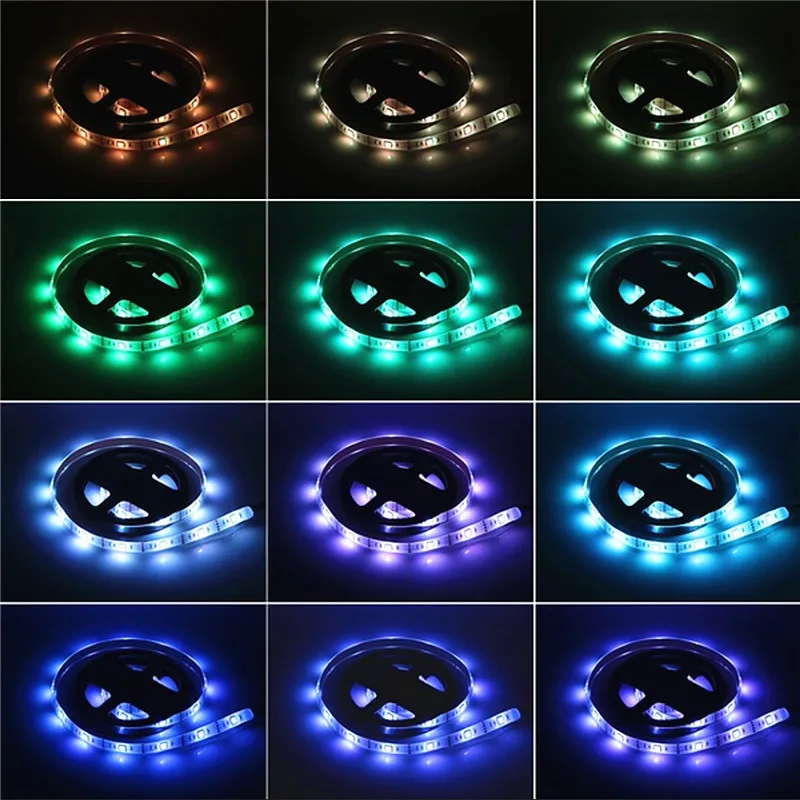 Светодиодная лента USB 5050 RGB LED ТВ фоновое освещение 4x50 см 2x50 + 2x100 гибкое