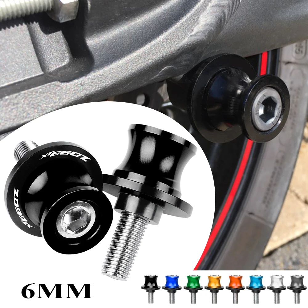 

6MM Motorcycle Accessories Swingarm Spools Slider Stand Screws For Yamaha XT660 Z XT660Z TENERE 2008-2012 2013 2014 2015 2016