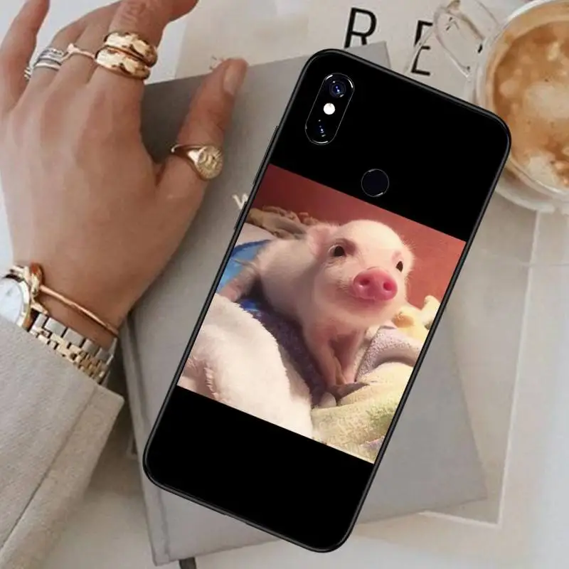 

Cute Little Pink Pet Pig Phone Case For Xiaomi Redmi 7 8 9t a3Pro 9se k20 mi8 max3 lite 9 note 9s 10 pro