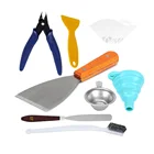 MEGA мерная смола, мерная чаша, металлическая, для УФ-отверждения, фотона, искусственная лопатка, набор аксессуаров 3D, инструмент для обрезки для SLA 3D принтера