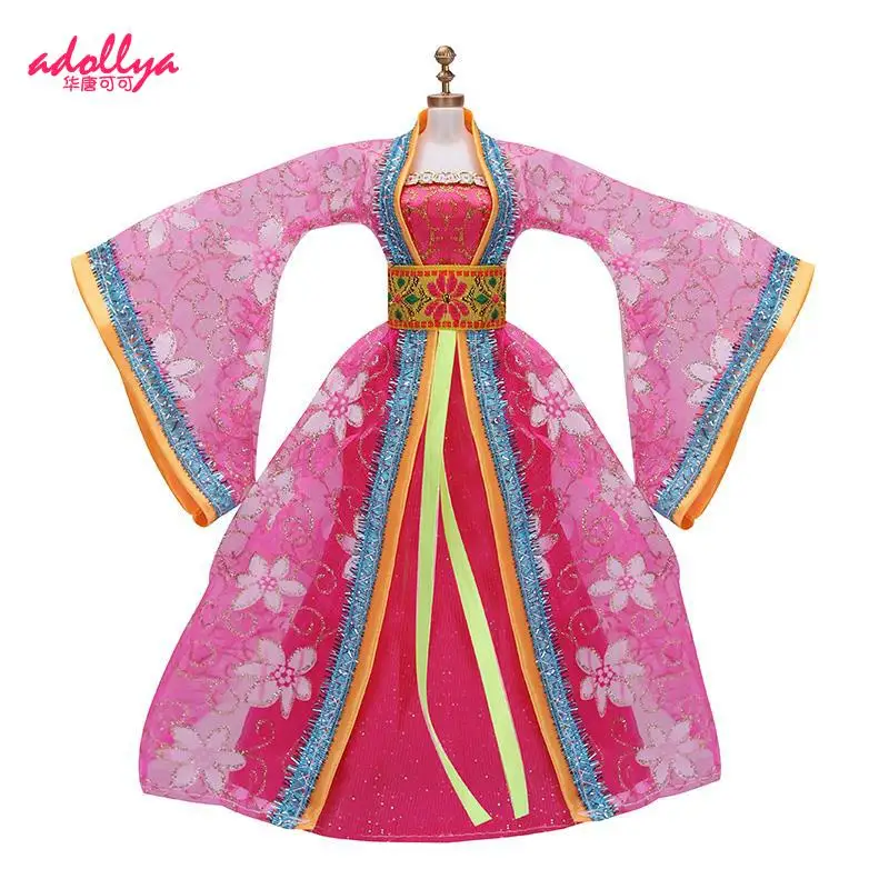 

Одежда для куклы Adollya, 24 см, подходит для кукол 1/6 BJD, набор платьев в старинном китайском стиле, аксессуары для кукол ручной работы, подарок дл...