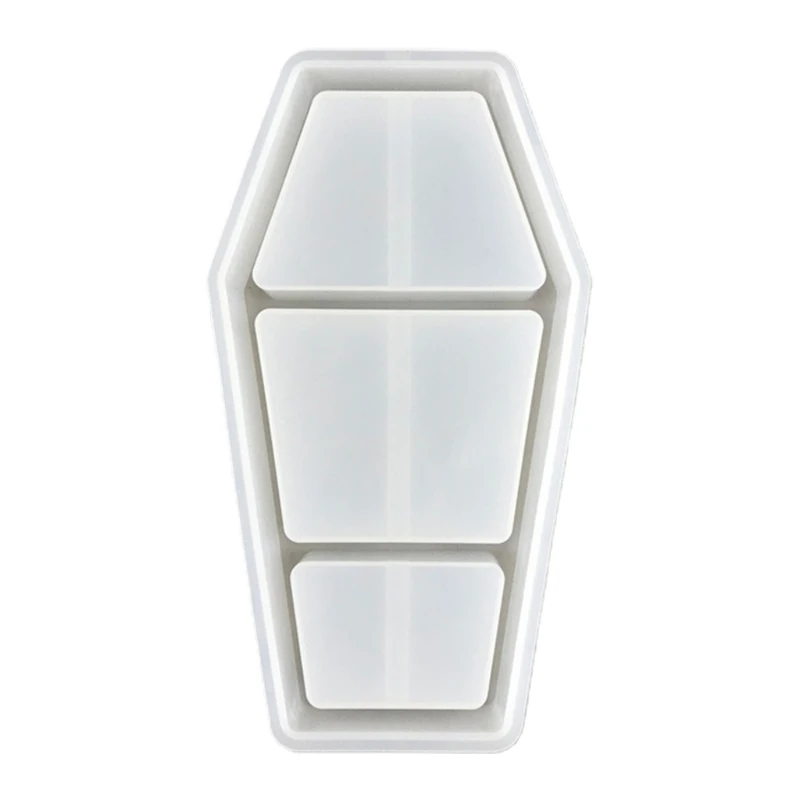 

Coffin Storage Box Epoxy Resin Mold Organizer Rack Silicone Mould DIY Craft Display Stand Shelf Tray Jewelry Holder Mold