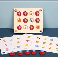 puzzle wooden memory game chess montessori toys right brain memory concentration training baby wooden toys brain burning toys