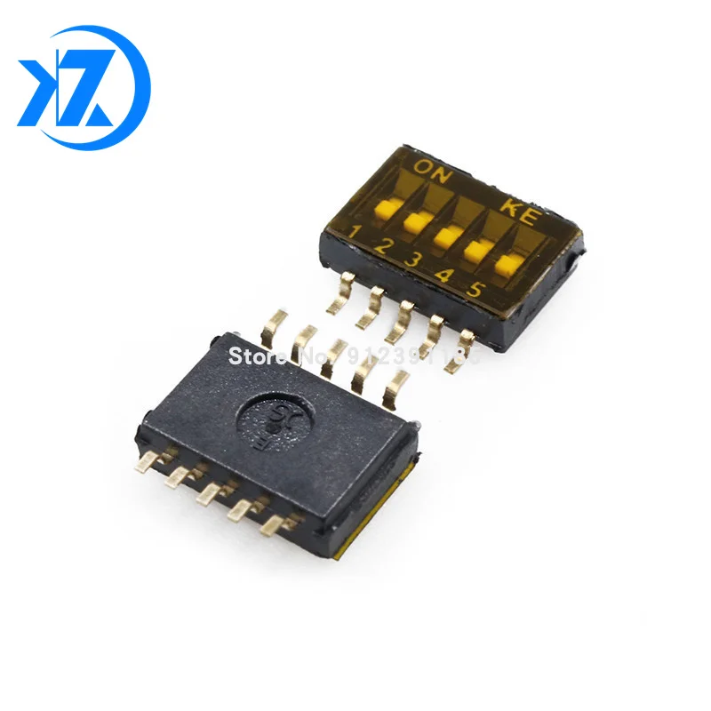 10 шт. x Переключатель SMD SMT типа слайд 1P 2P 3P 4P 5P 6P 8P 1 27 мм позиционный путь DIP черный